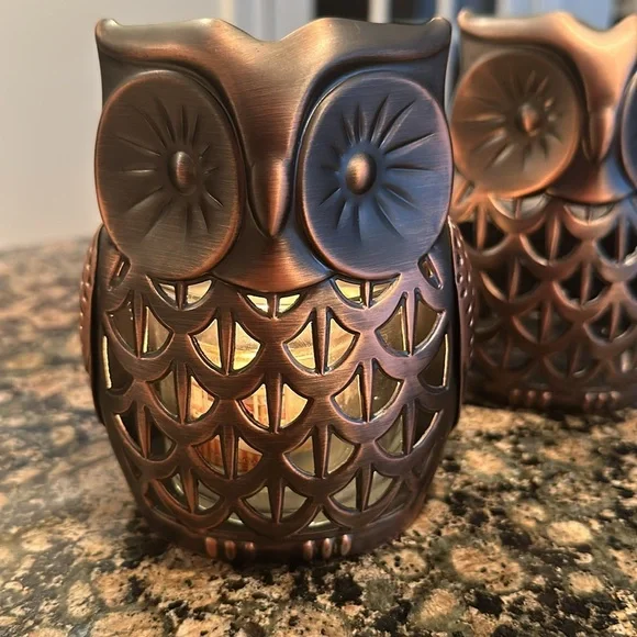 Bath & Body Works Owl Candle Holders New - Picture 4 of 6